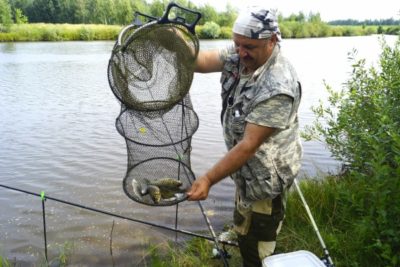 Рыба в садке