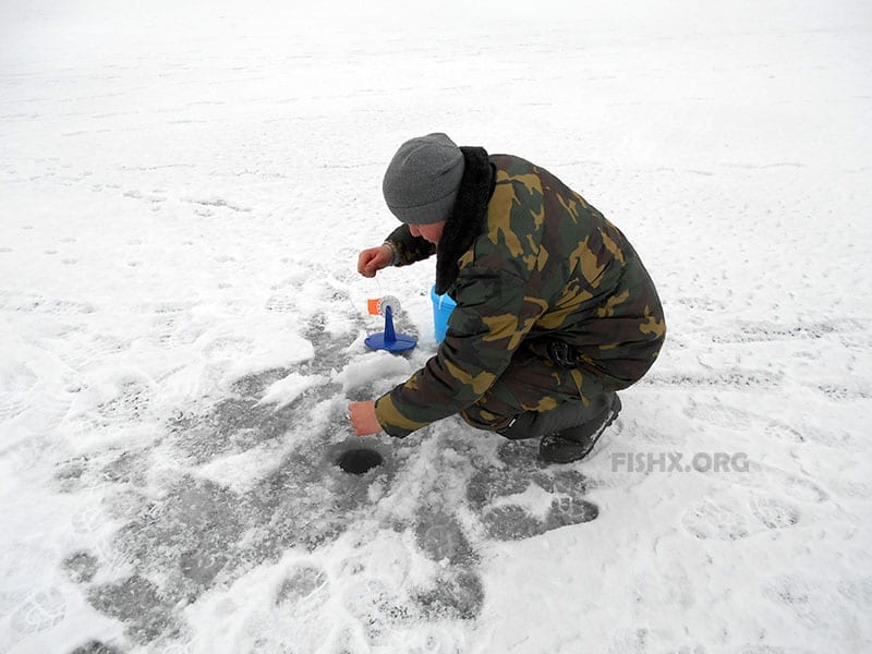 Рыбалка Черкасовском пруду зимой